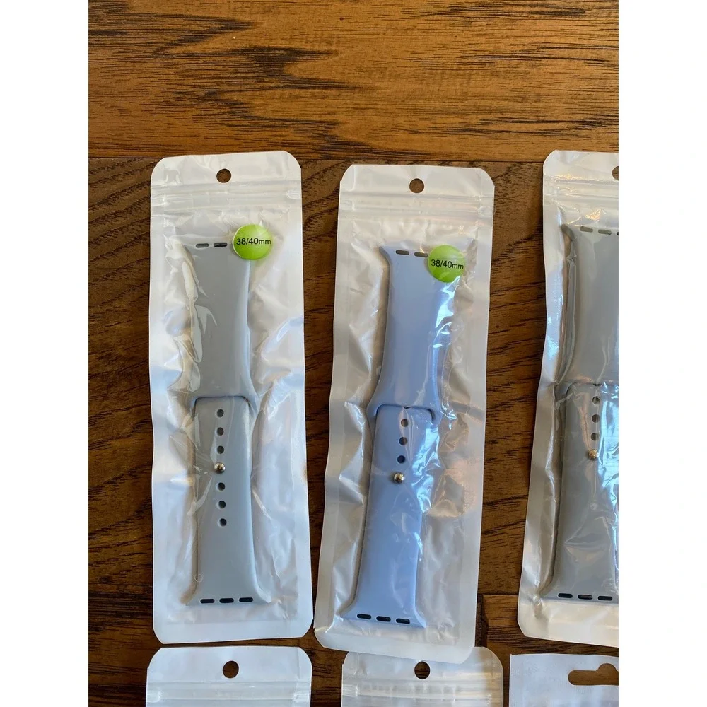 Lot of 10 Silicone Sport Bands for Apple Watch 38mm 40mm Multi Color Replacement